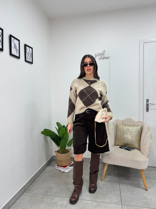 Bermuda Velluto Brown