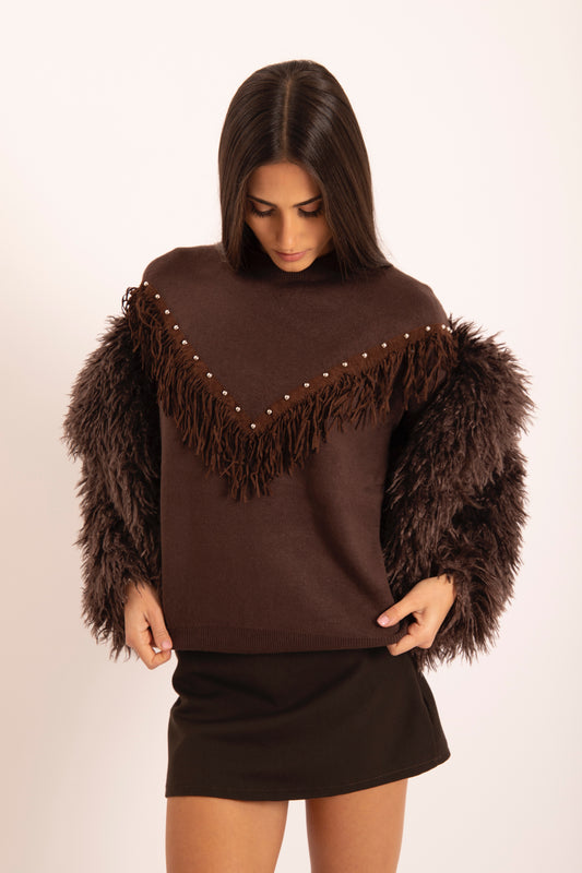 Pull Antelope Marrone