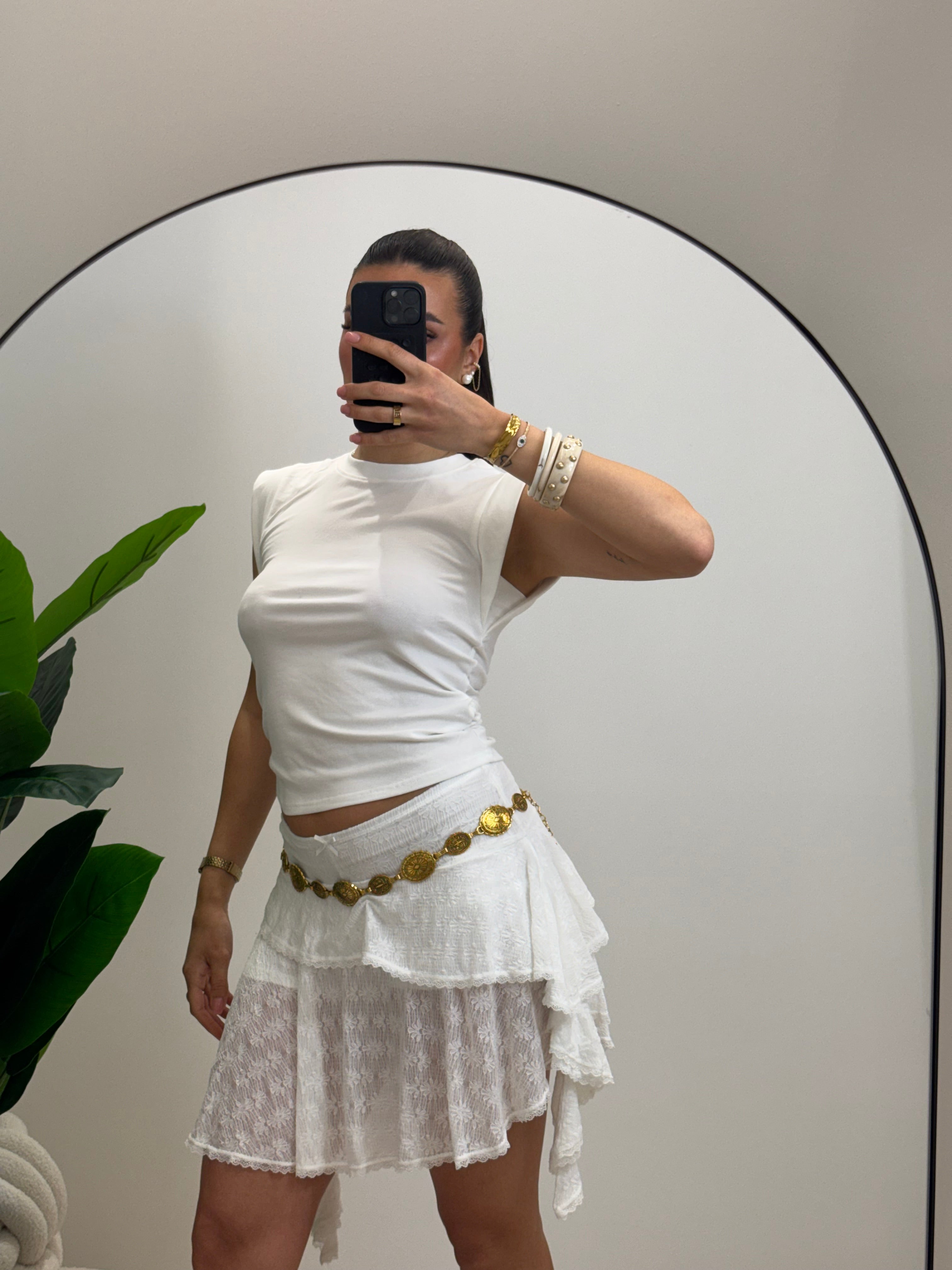 Top Basic Girl Bianco