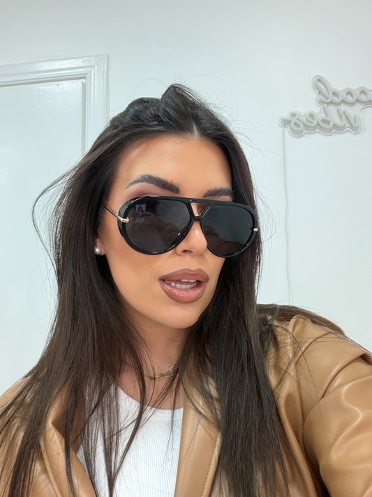 Occhiali Aviator Nero