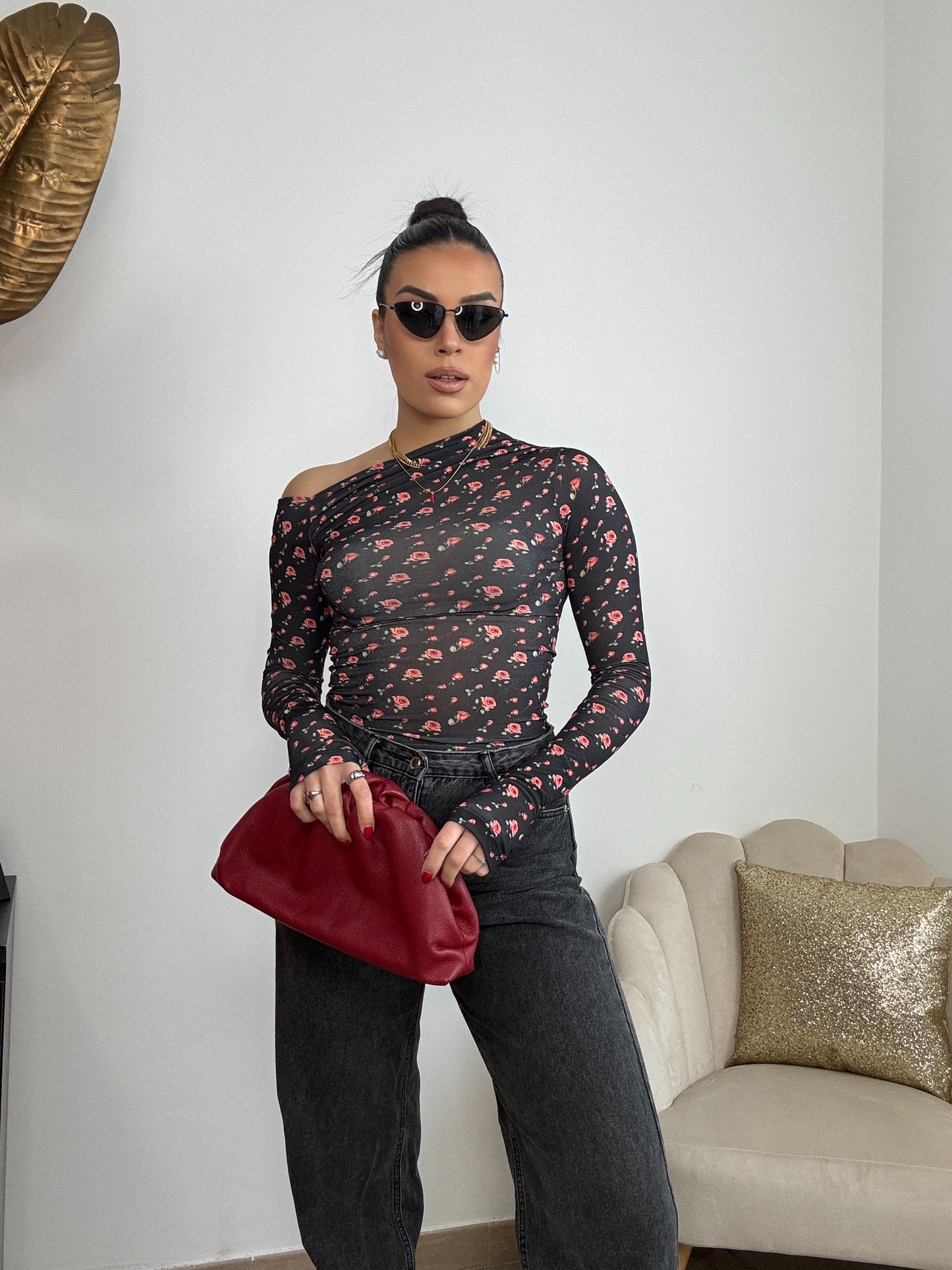 Maglia Marlene Fiorata