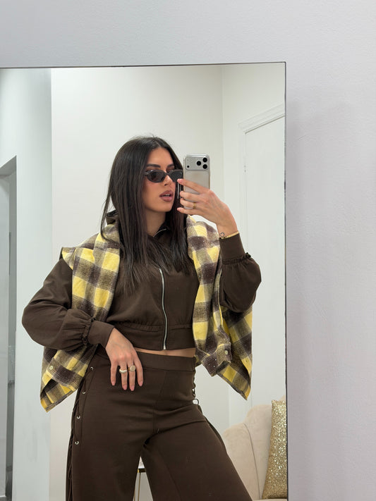 Cord Tuta Chic Marrone