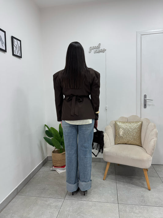 Jeans Denim Risvolto