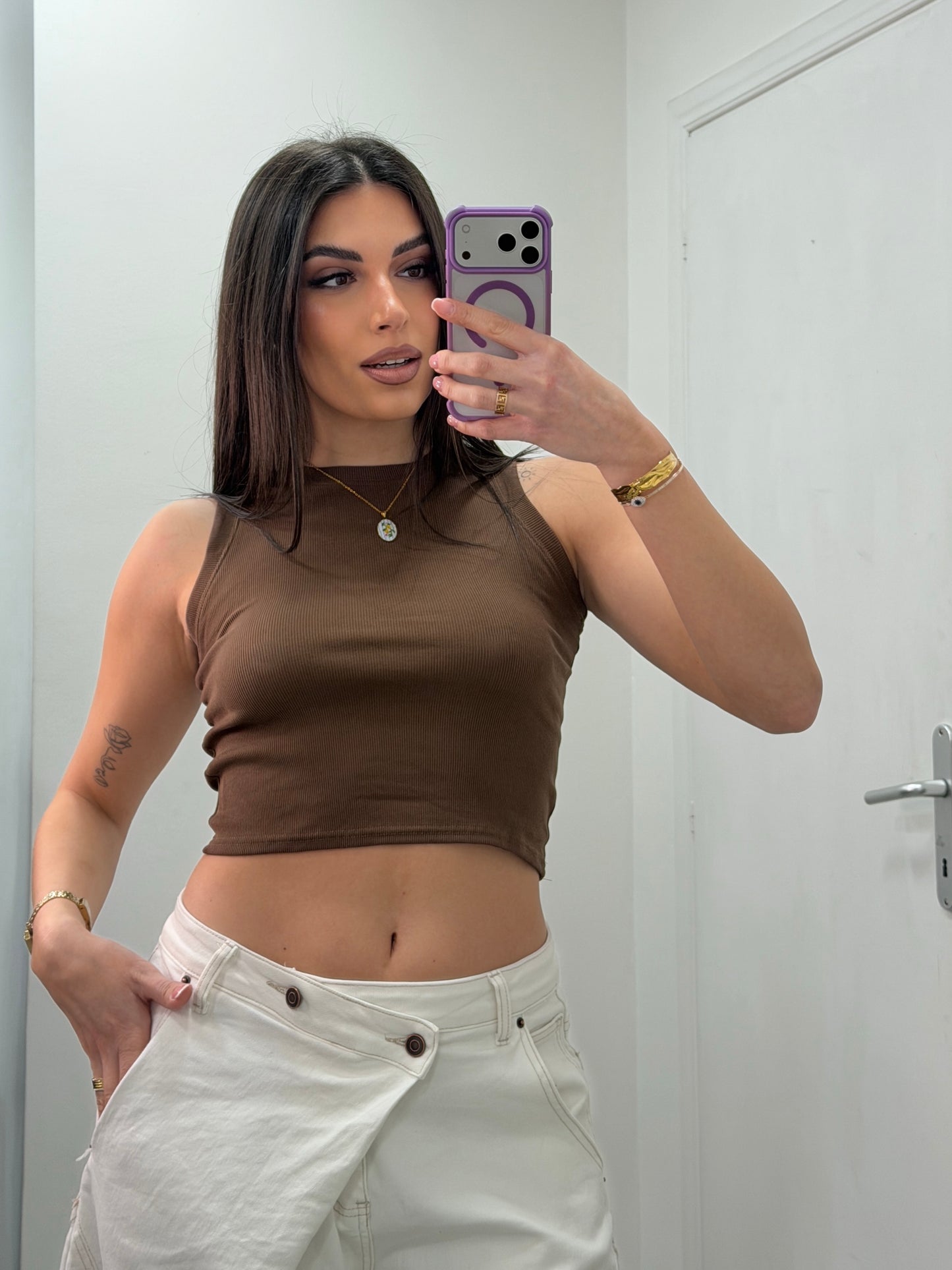 Canotta Daily Marrone