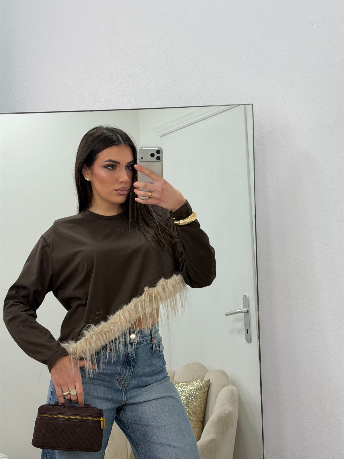 Maglia Plume Marrone