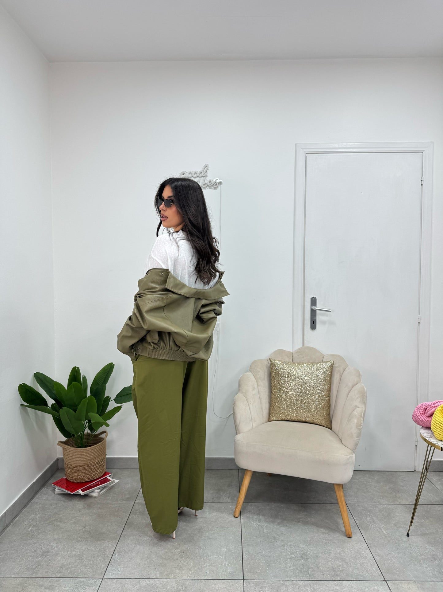 Pantalone Comfy Verde