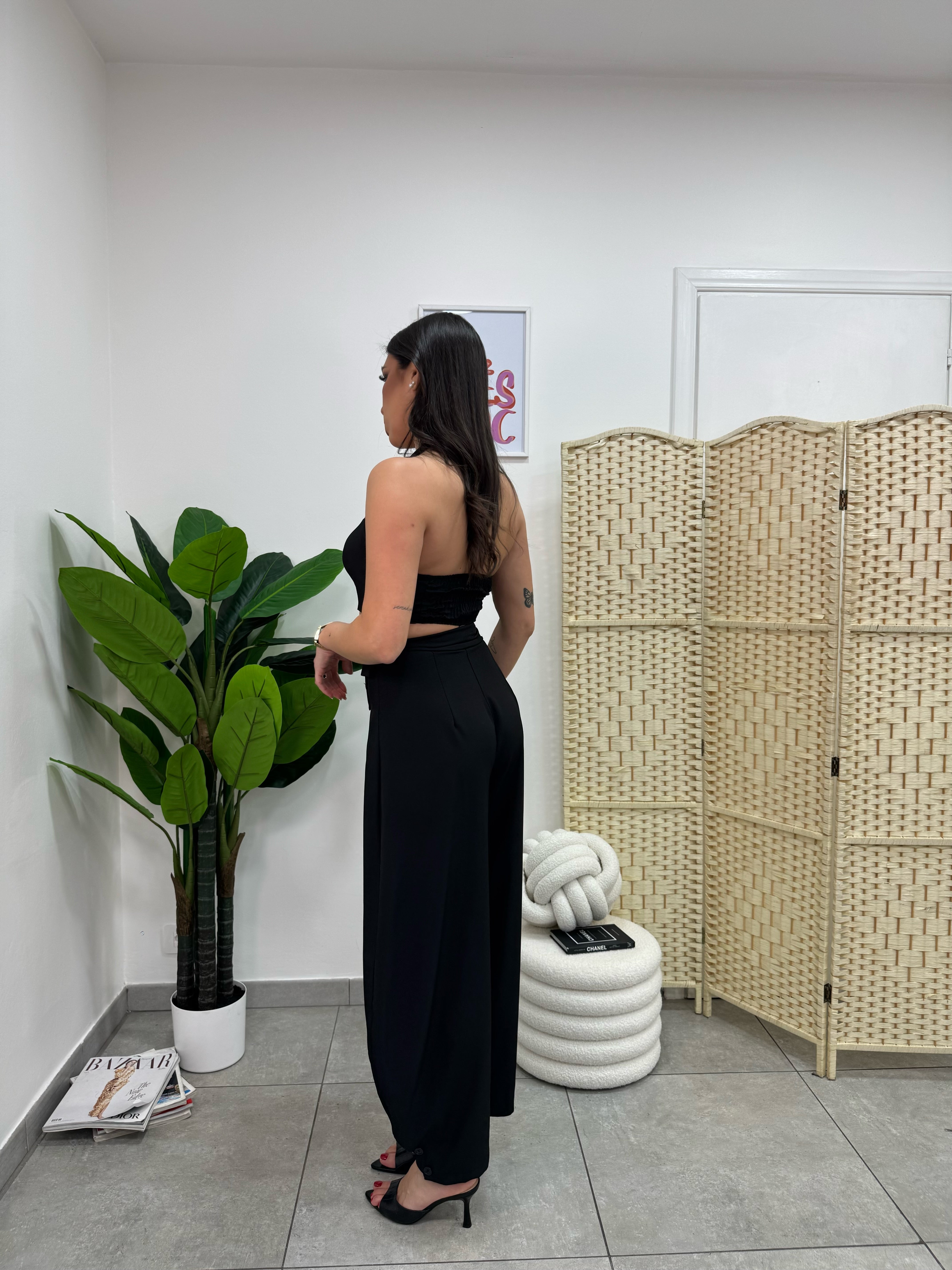 Crop Top Jasmine Nero