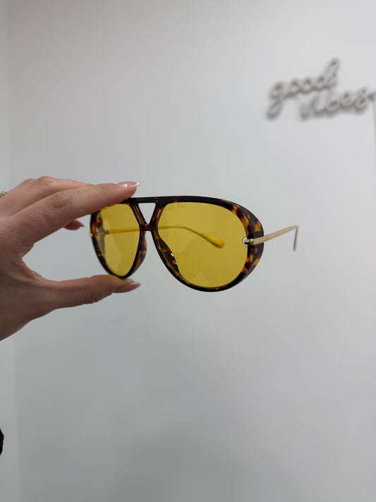 Occhiali Aviator Giallo