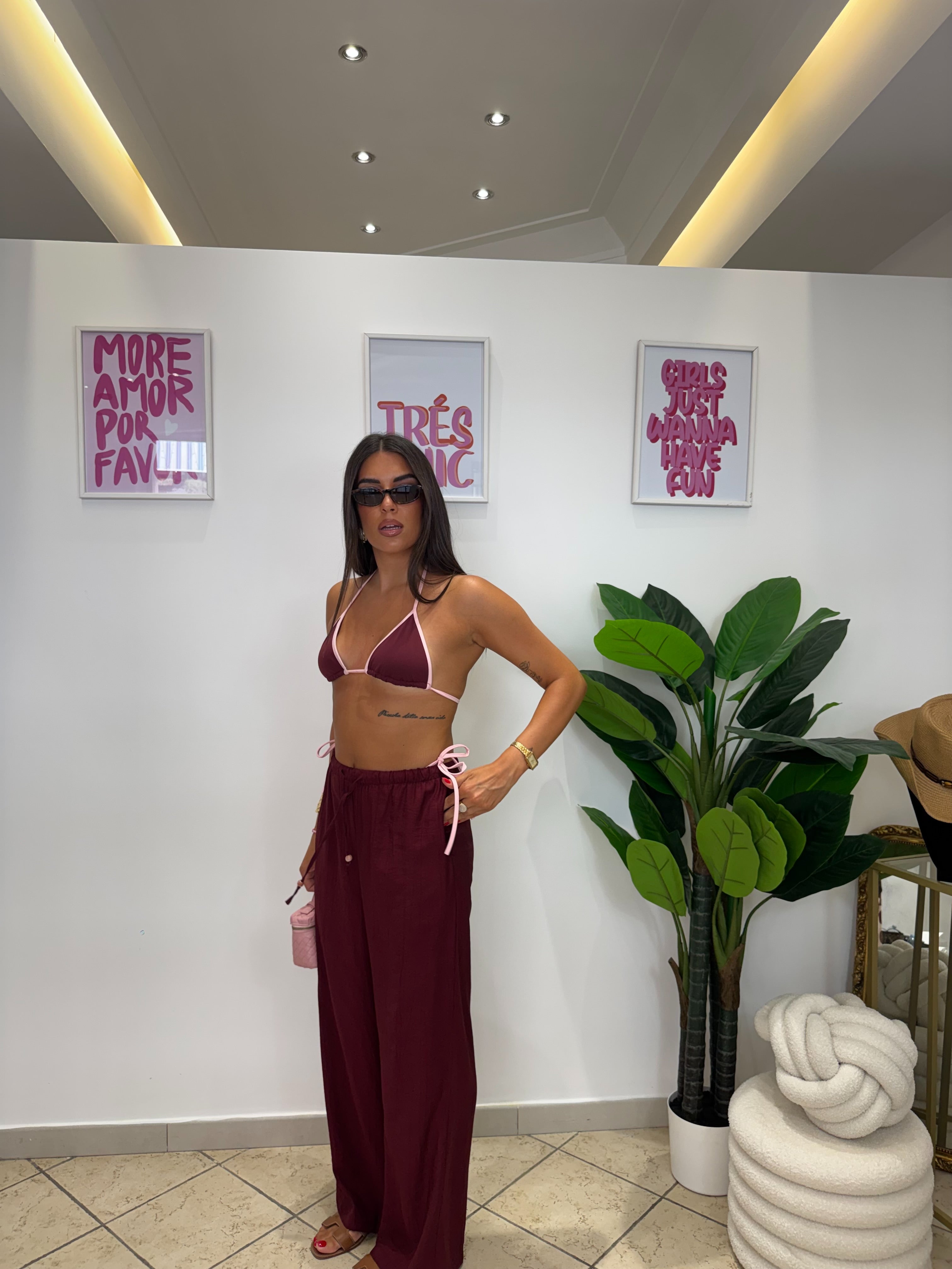 Pantalone Essential Amarena