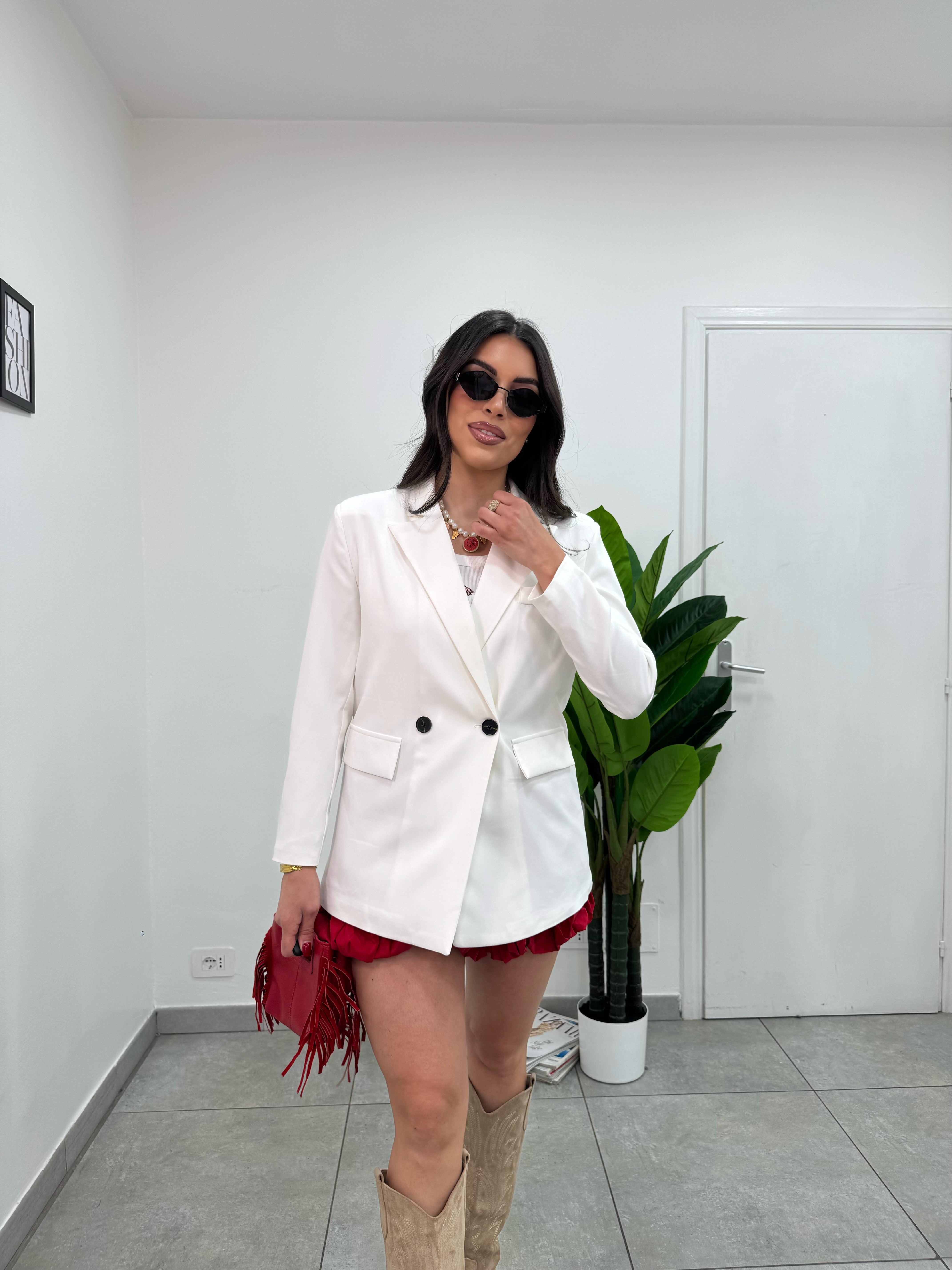 Blazer Doppiopetto Bianco