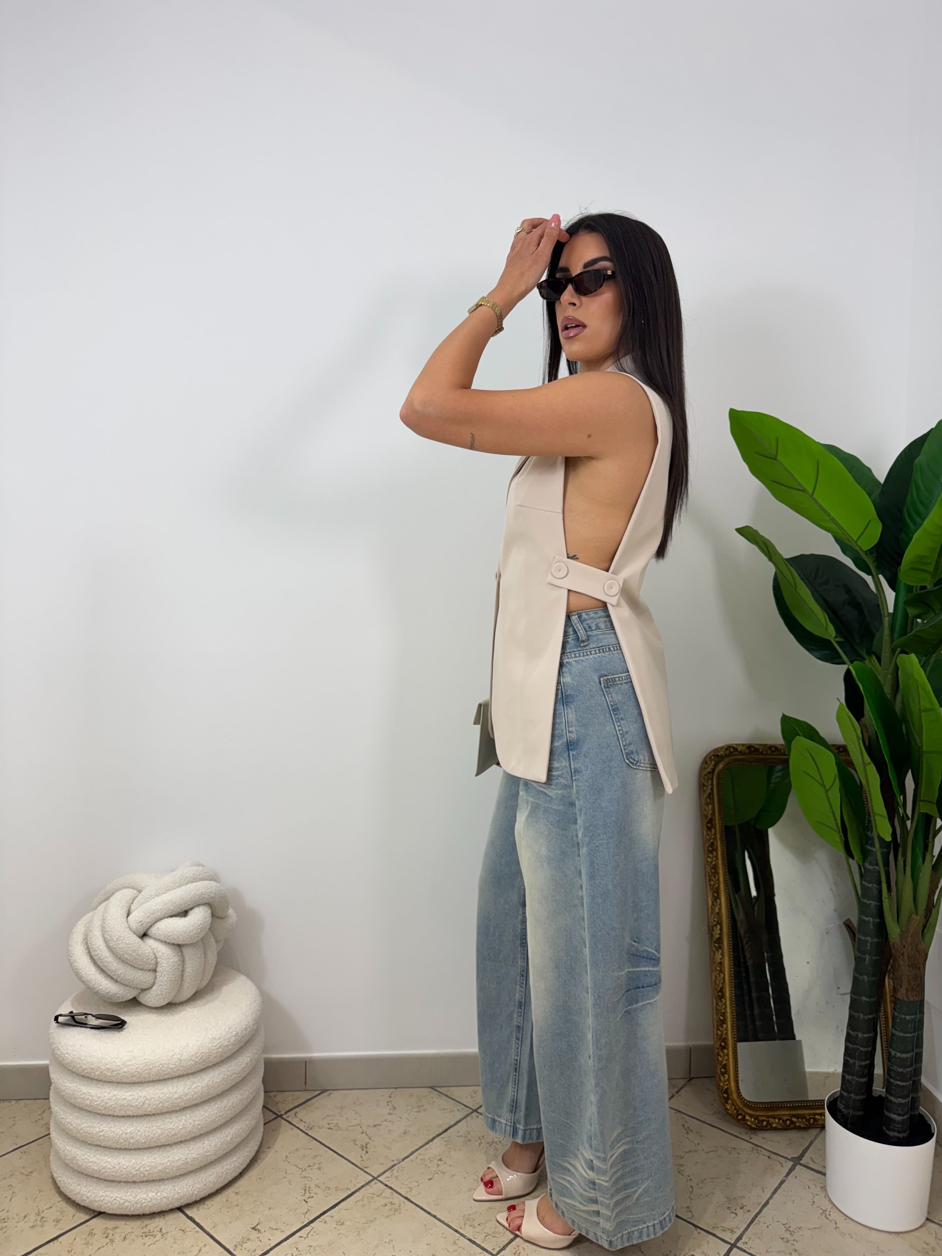 Gilet Domina Beige