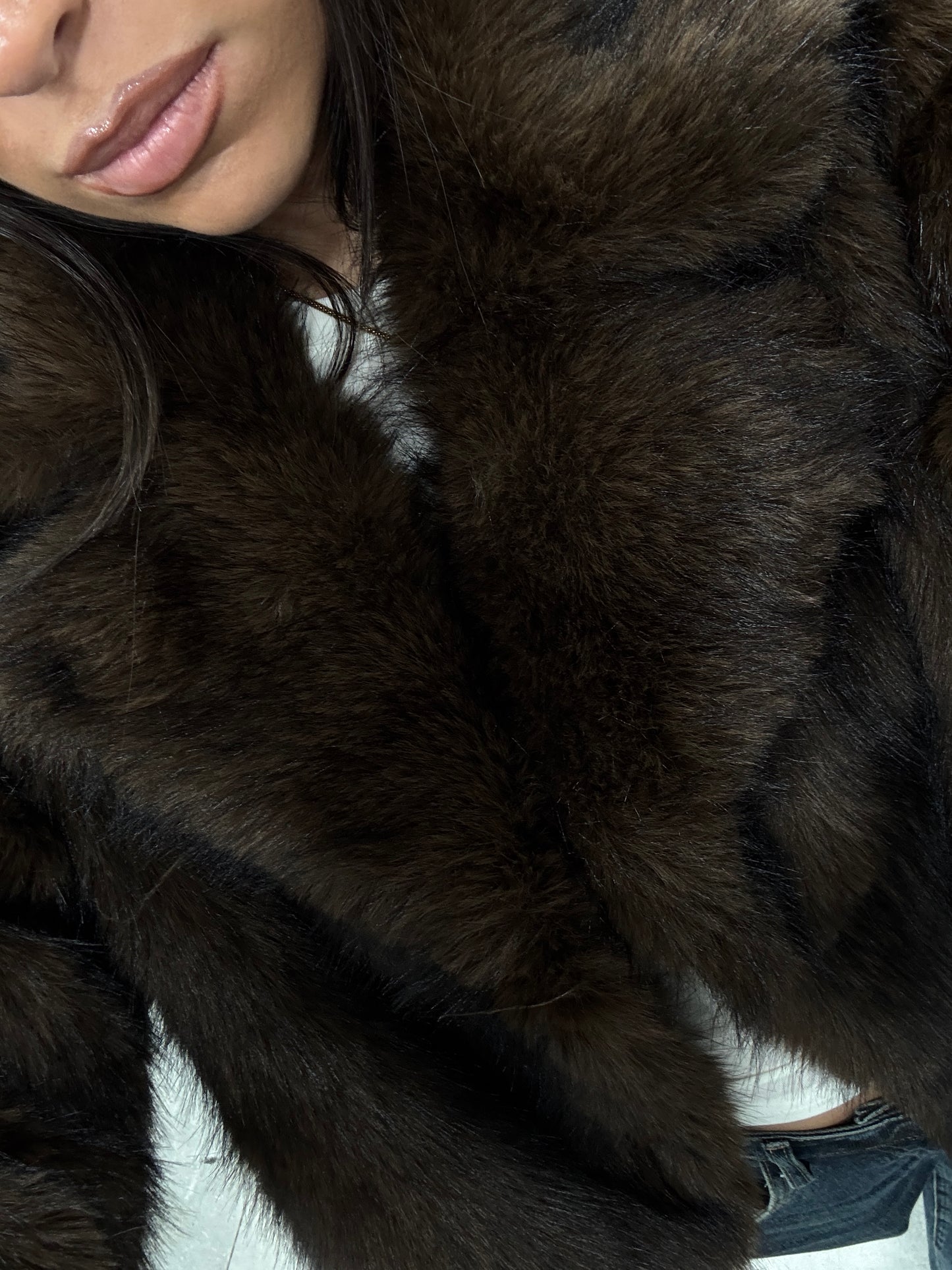 Ecopelliccia Sfumata Marrone