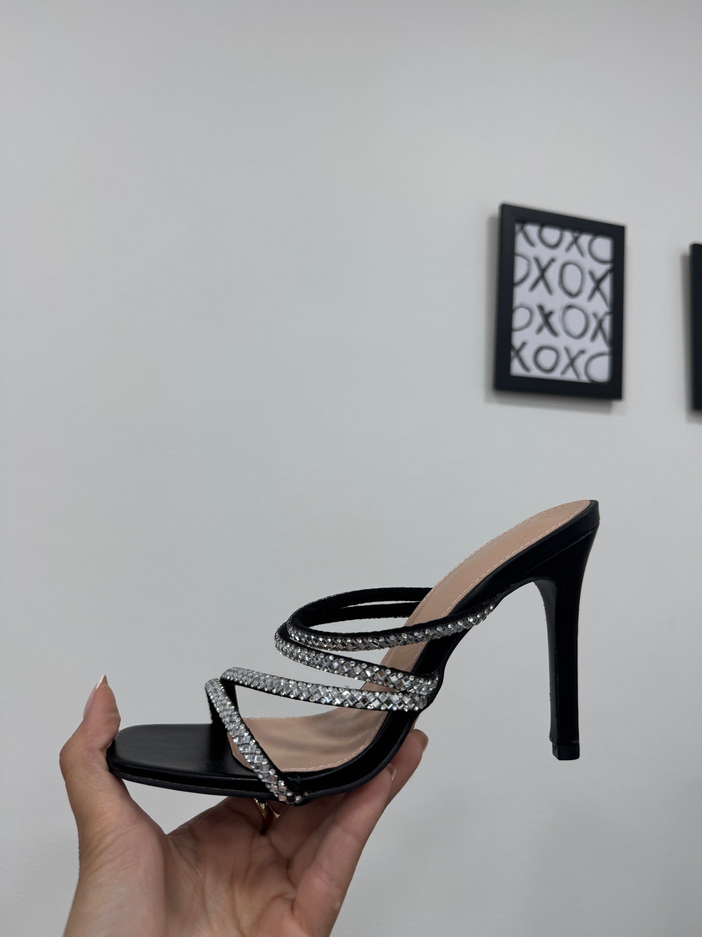 Sandali Swarovski Black