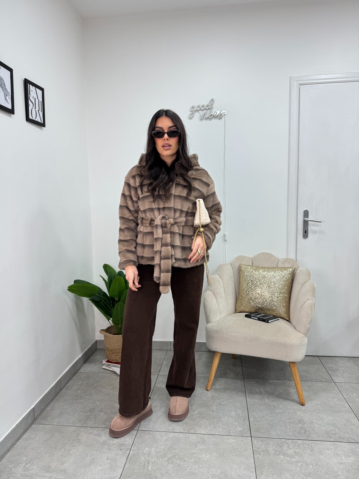 Ecopelliccia Cortina Camel