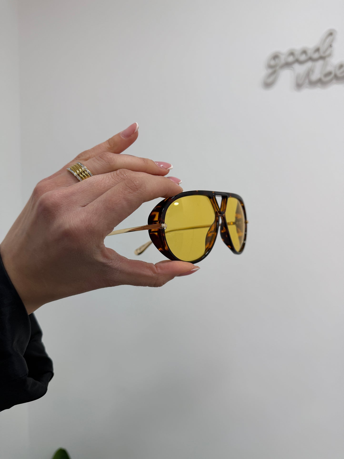 Occhiali Aviator Giallo