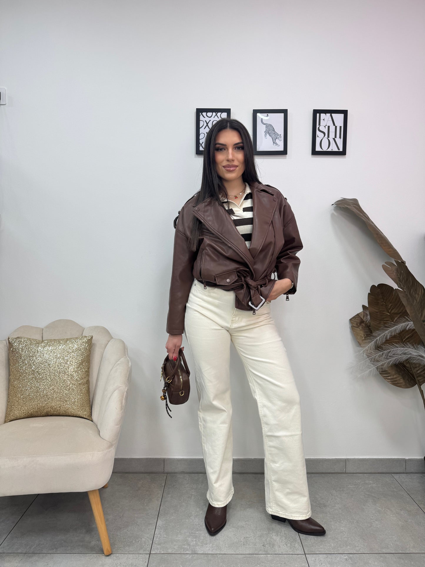 Pantalone Wideleg Panna