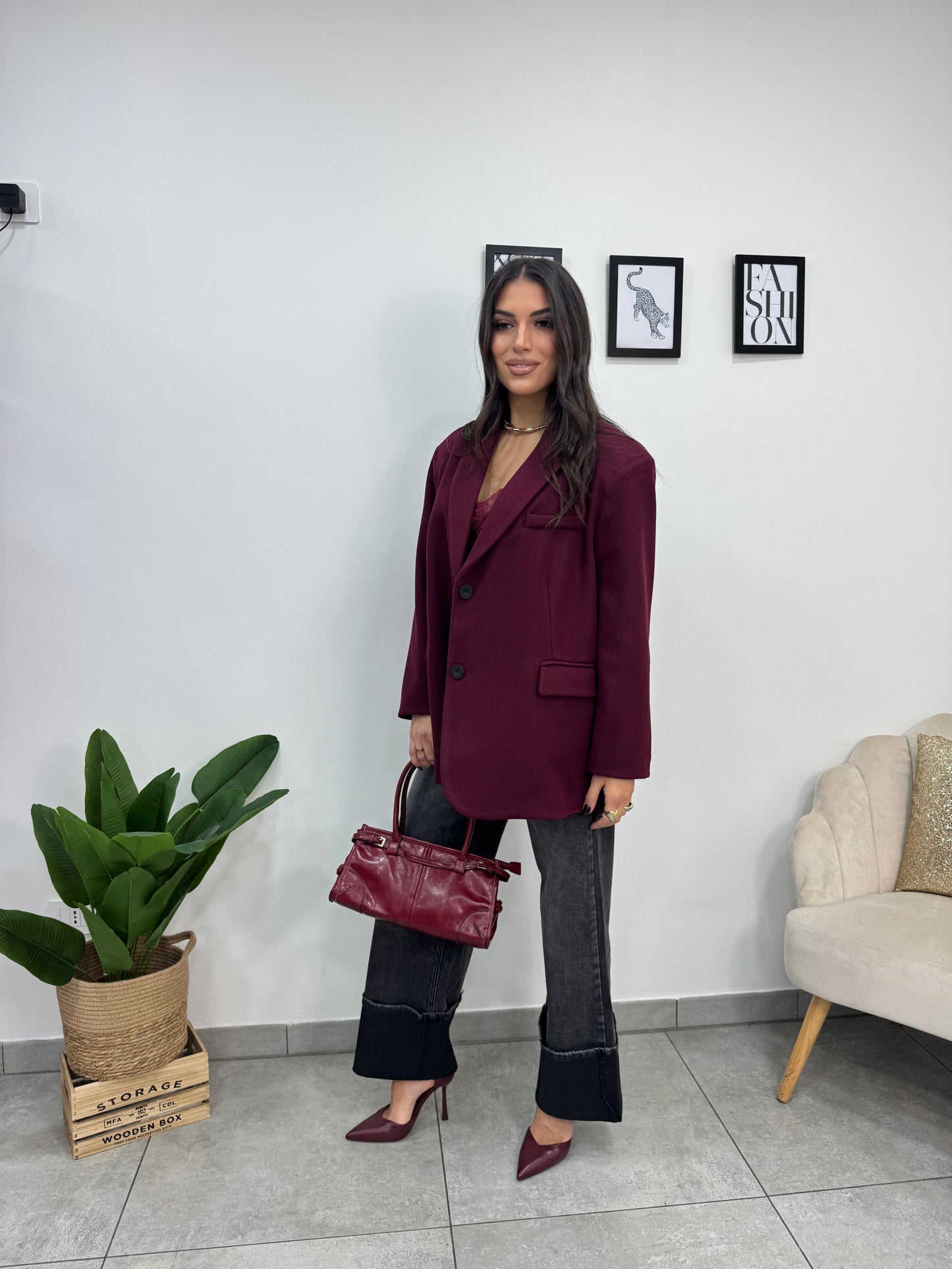 Cappotto Sartoriale Burgundy