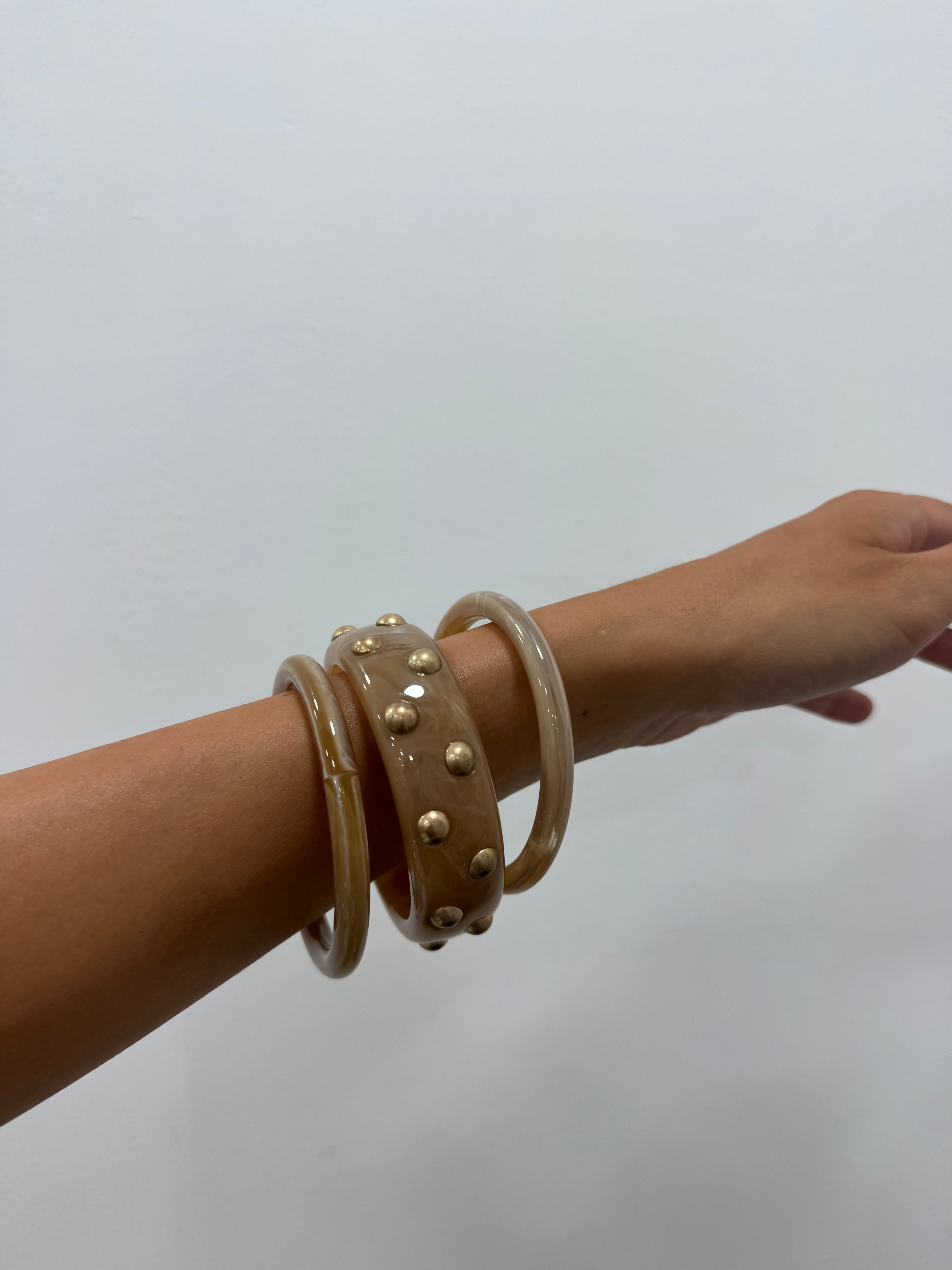 Set Bracciale Borchie Nude