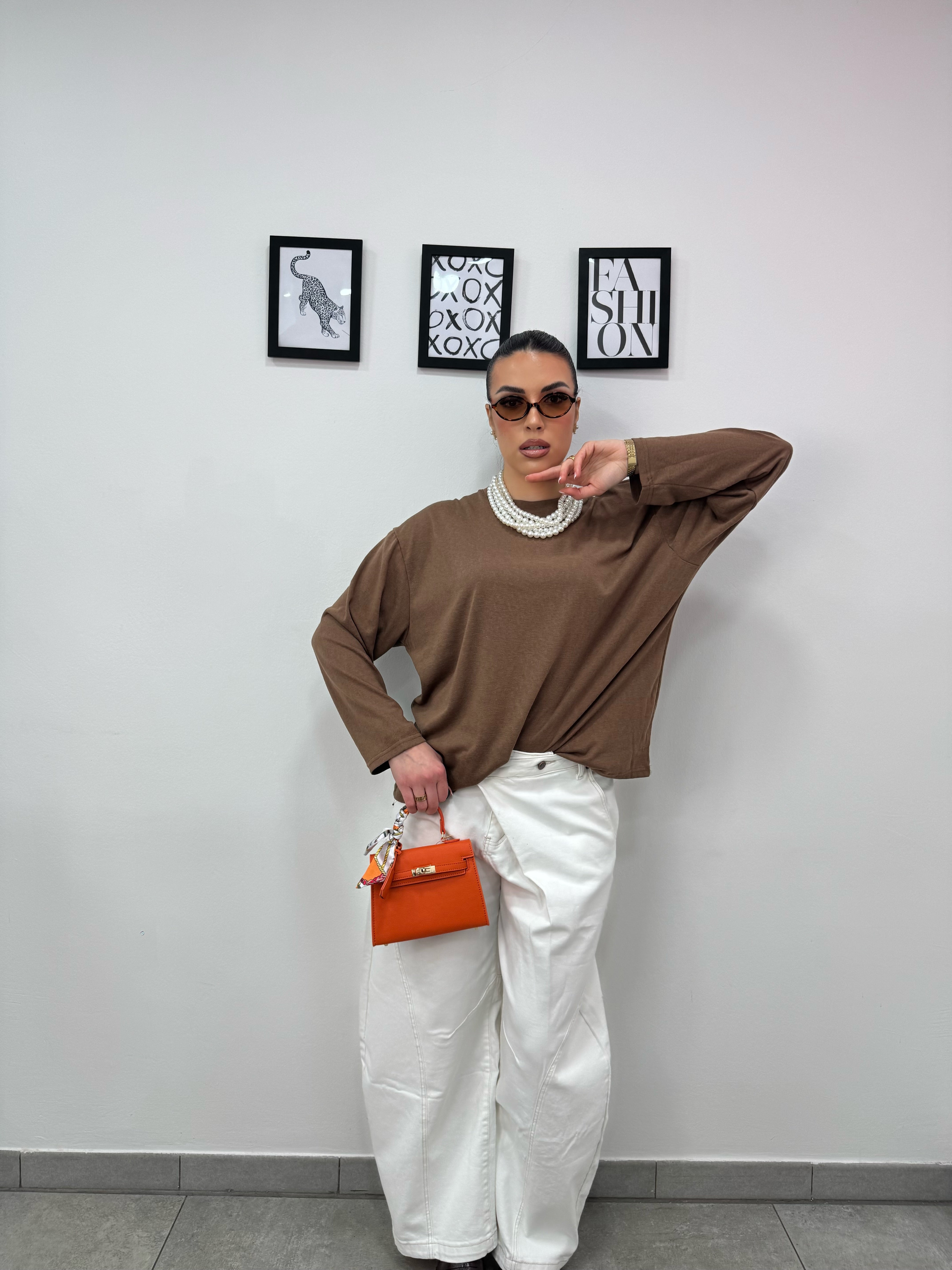 Longsleeve Marrone