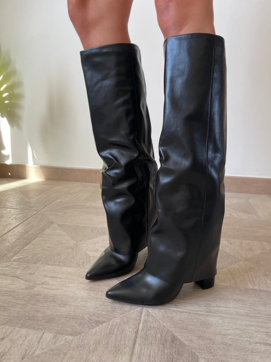 Stivali alti 2025 con risvolto