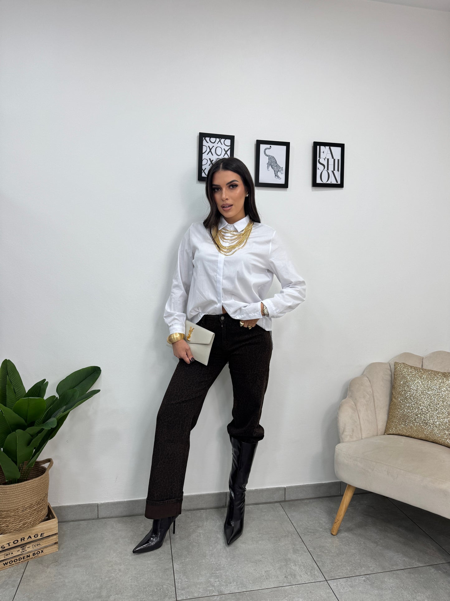 Camicia Cotone Bianca