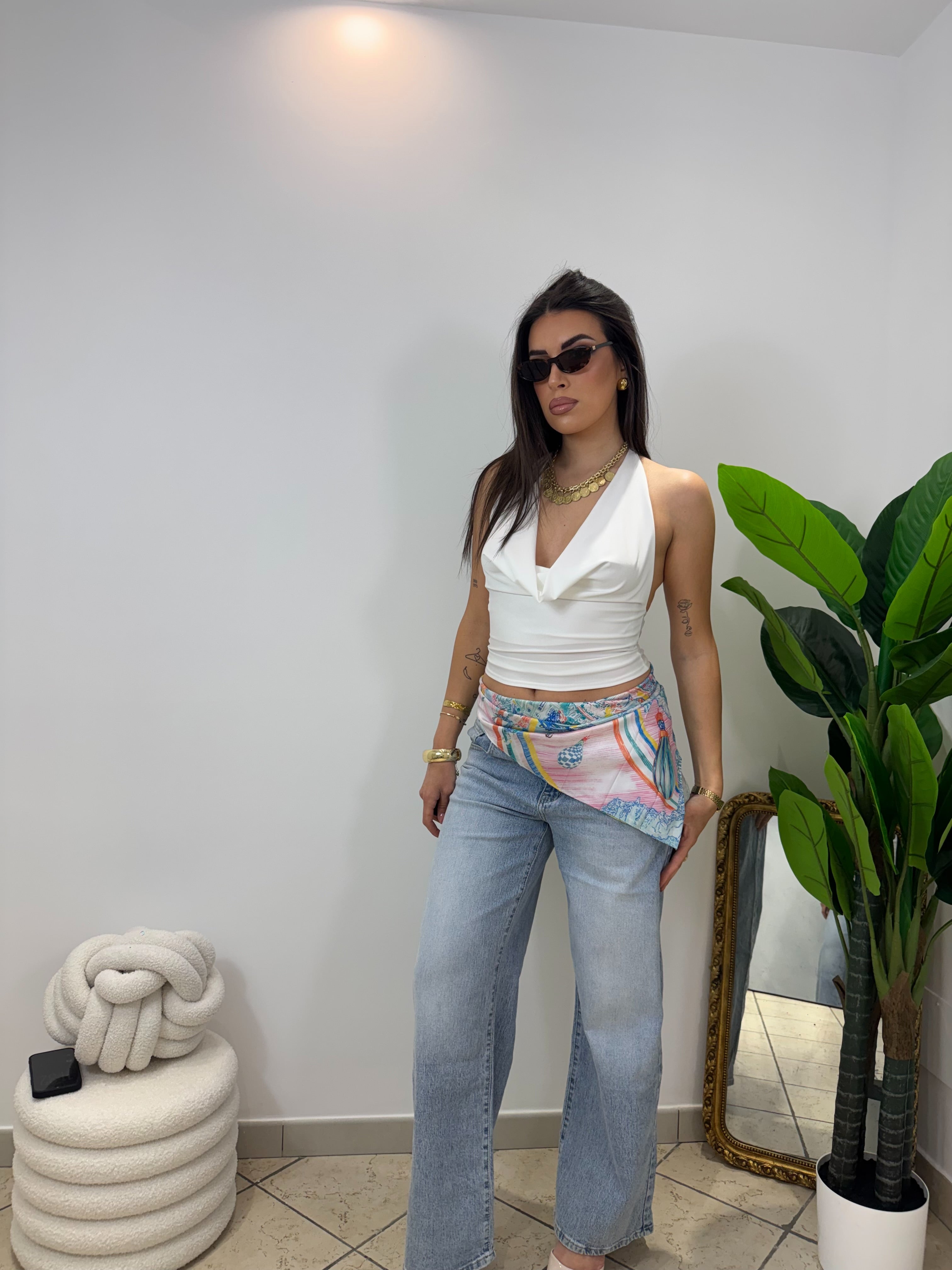 Jeans Wideleg Headband