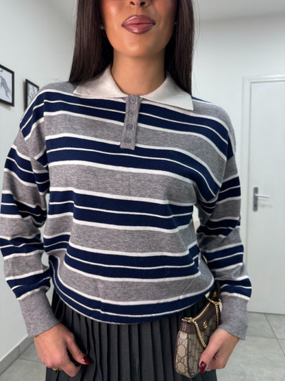 Polo Corinne Grigio Blue