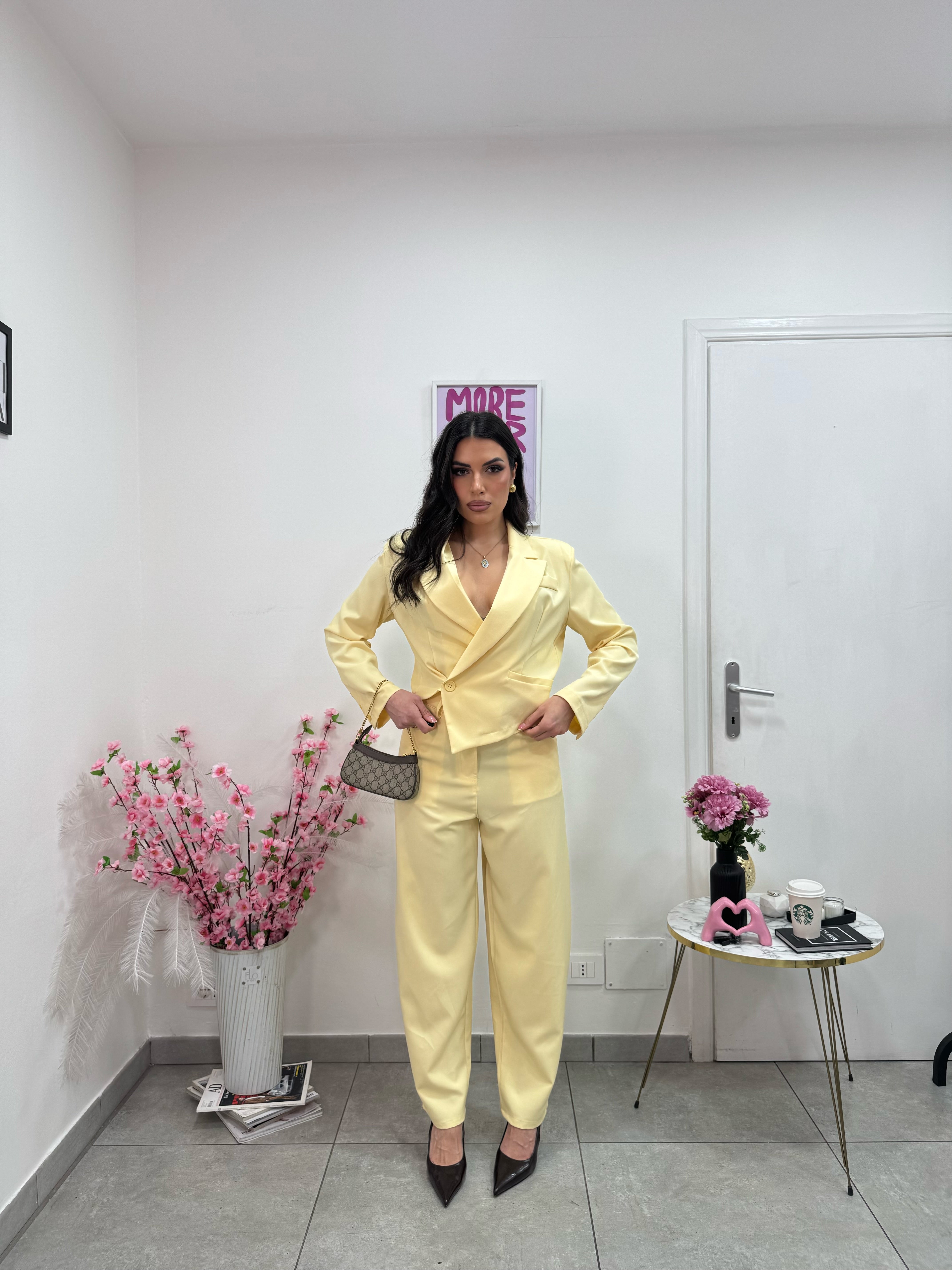 Pantalone Balloon Iris Giallo