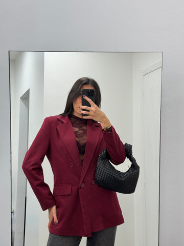 Blazer Doppiopetto Bordeaux