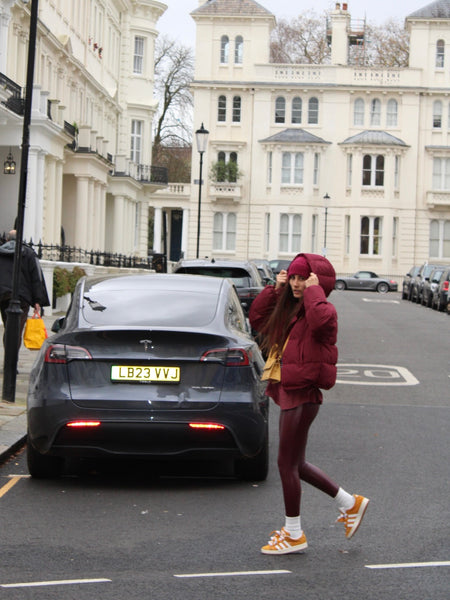 Leggins Ecopelle Bordeaux