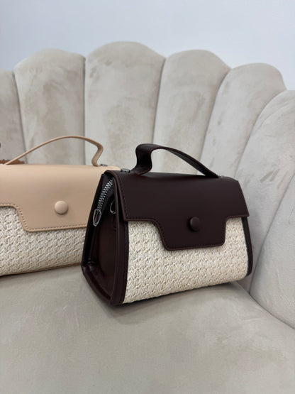 Pochette Rafia Bicolore