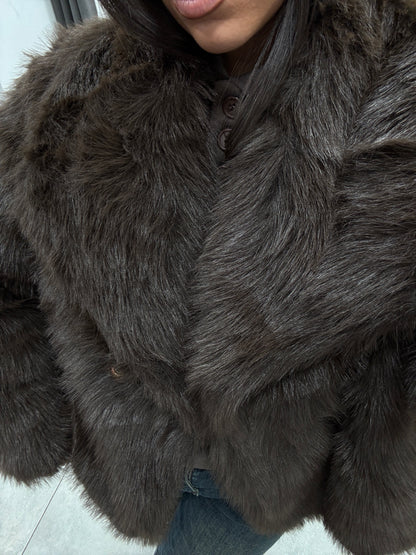 Ecopelliccia Piccadilly Marrone