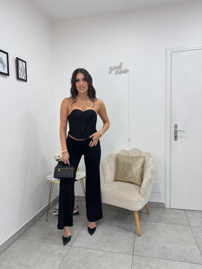 Pantalone A Zampa Nero