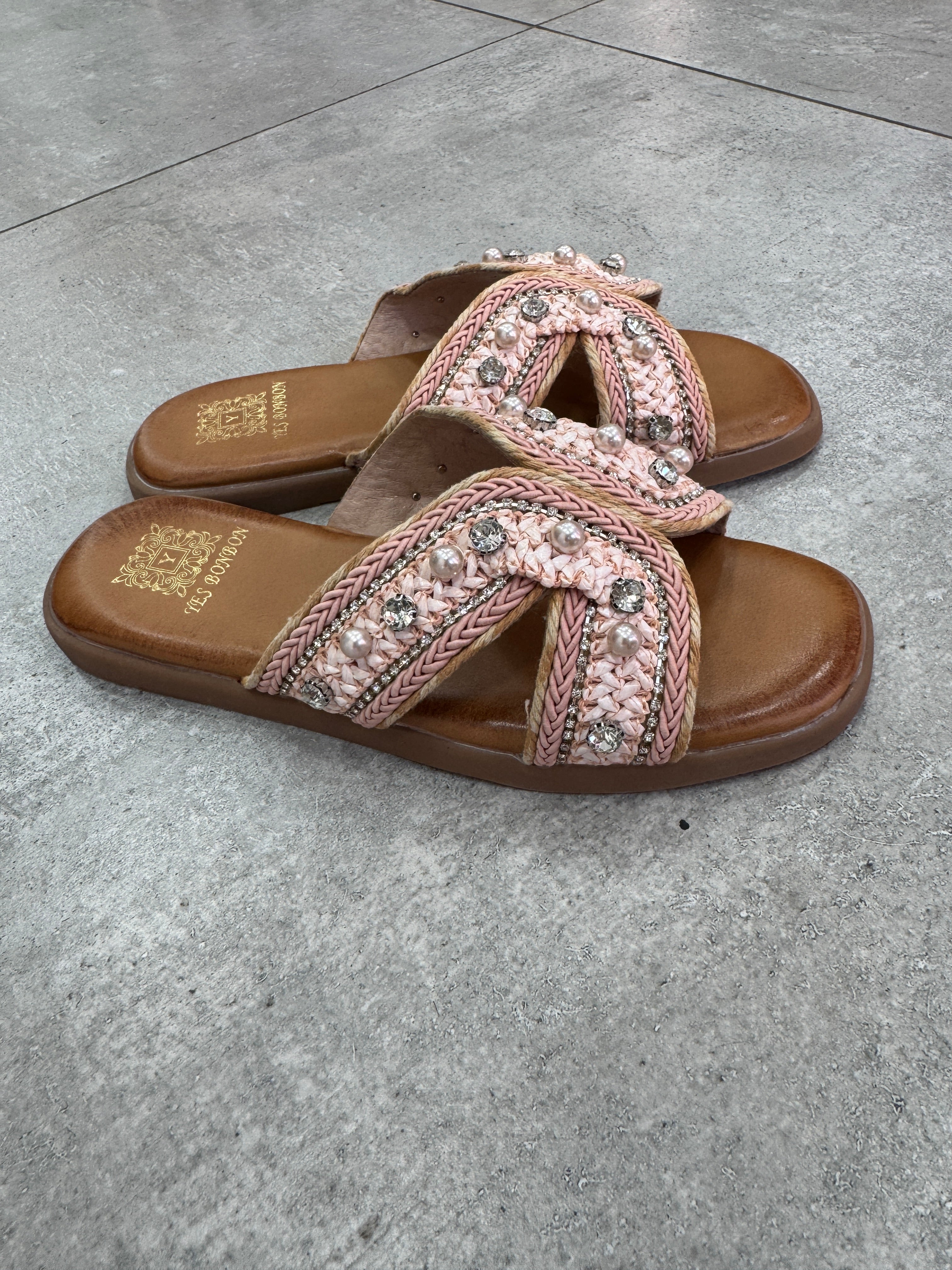 Sandali Pink Strass