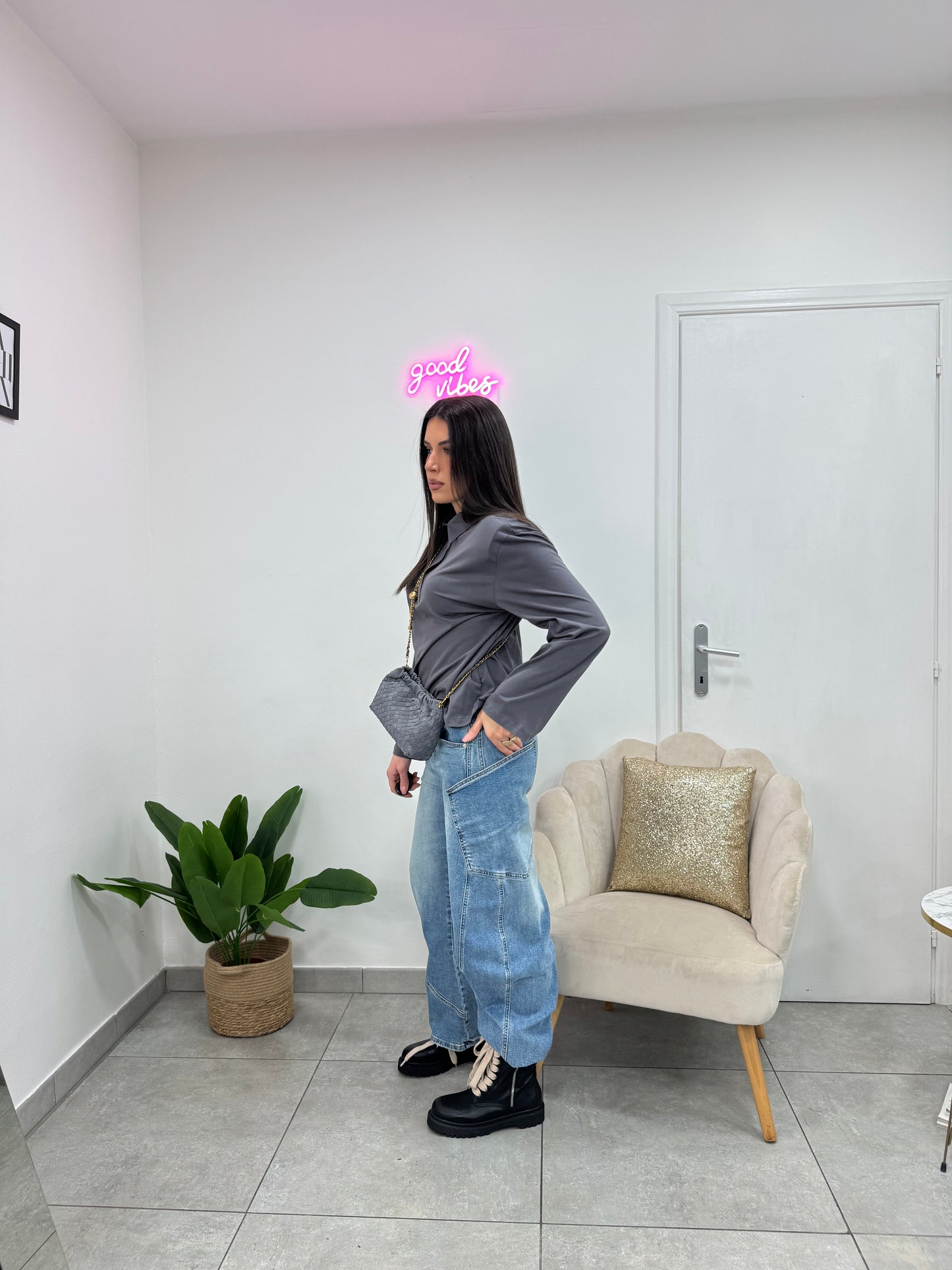 Maglia Polo Easy Grigia