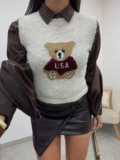 Gonna Fiocco Marrone