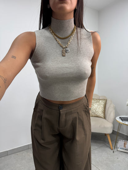 Top Lupetto Smanicato