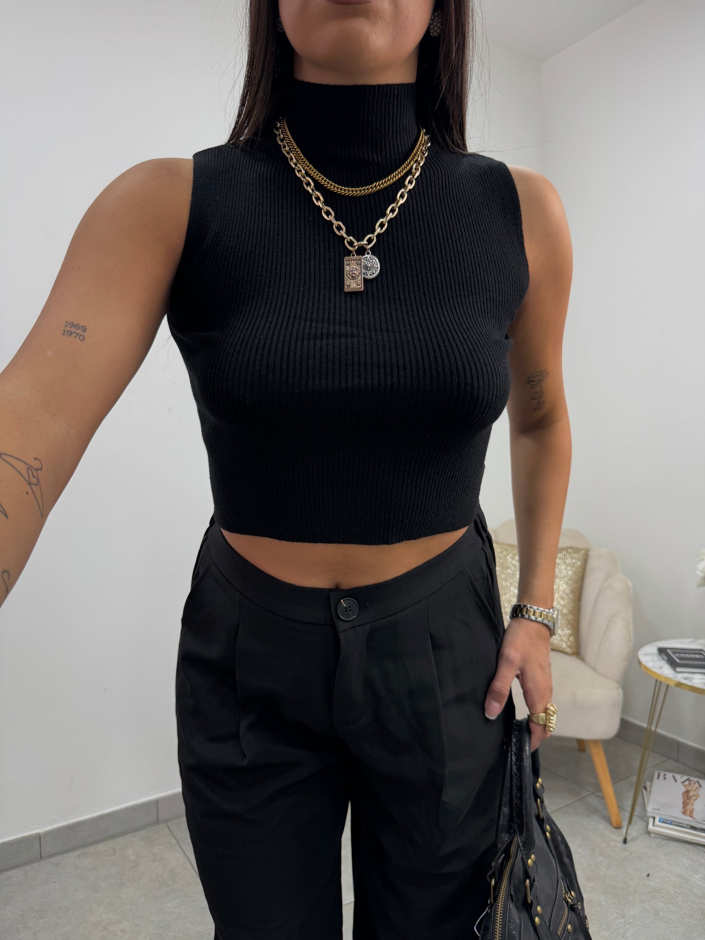 Top Lupetto Smanicato