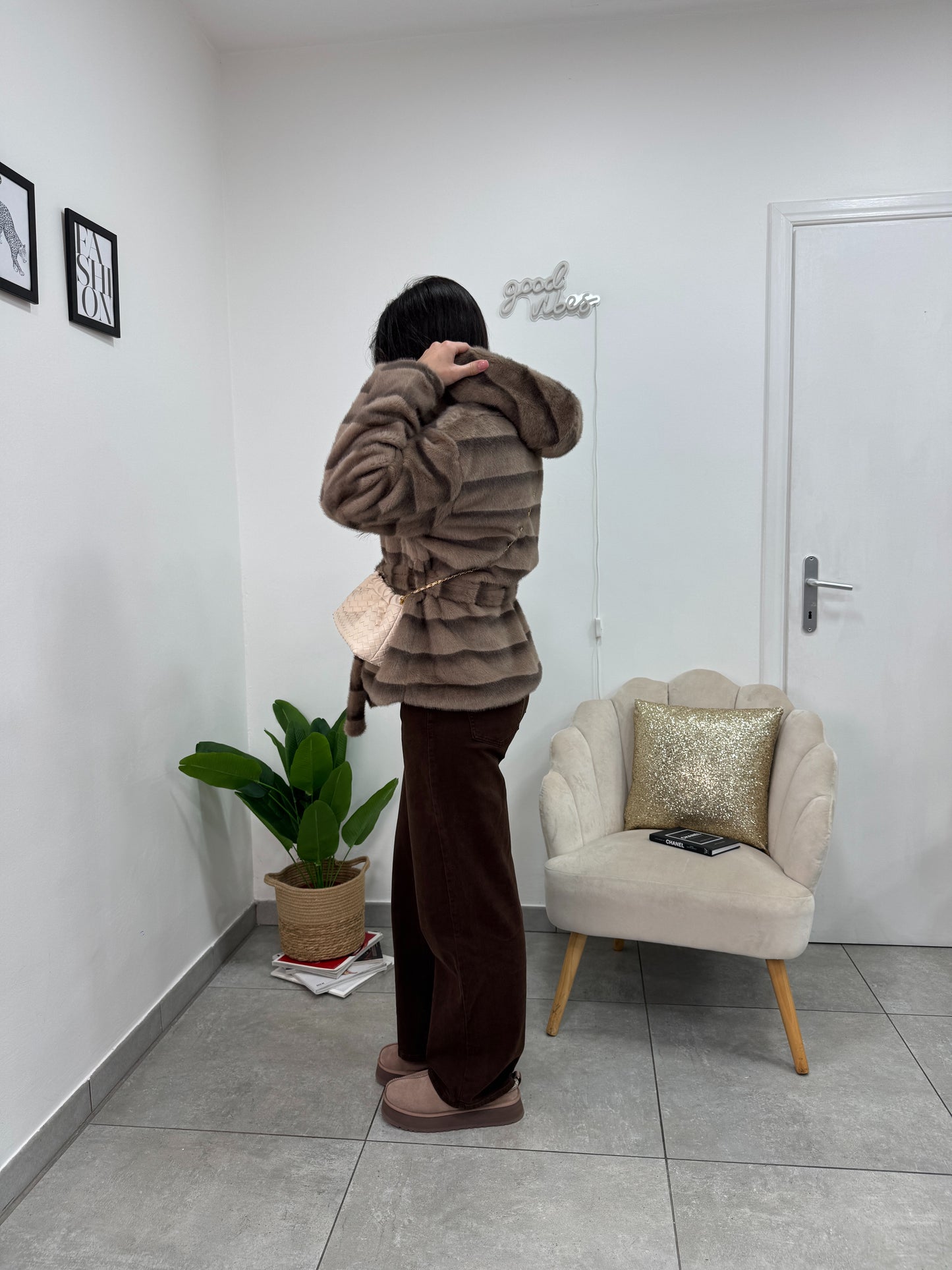 Ecopelliccia Cortina Camel