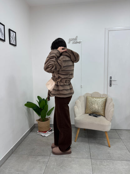 Ecopelliccia Cortina Camel