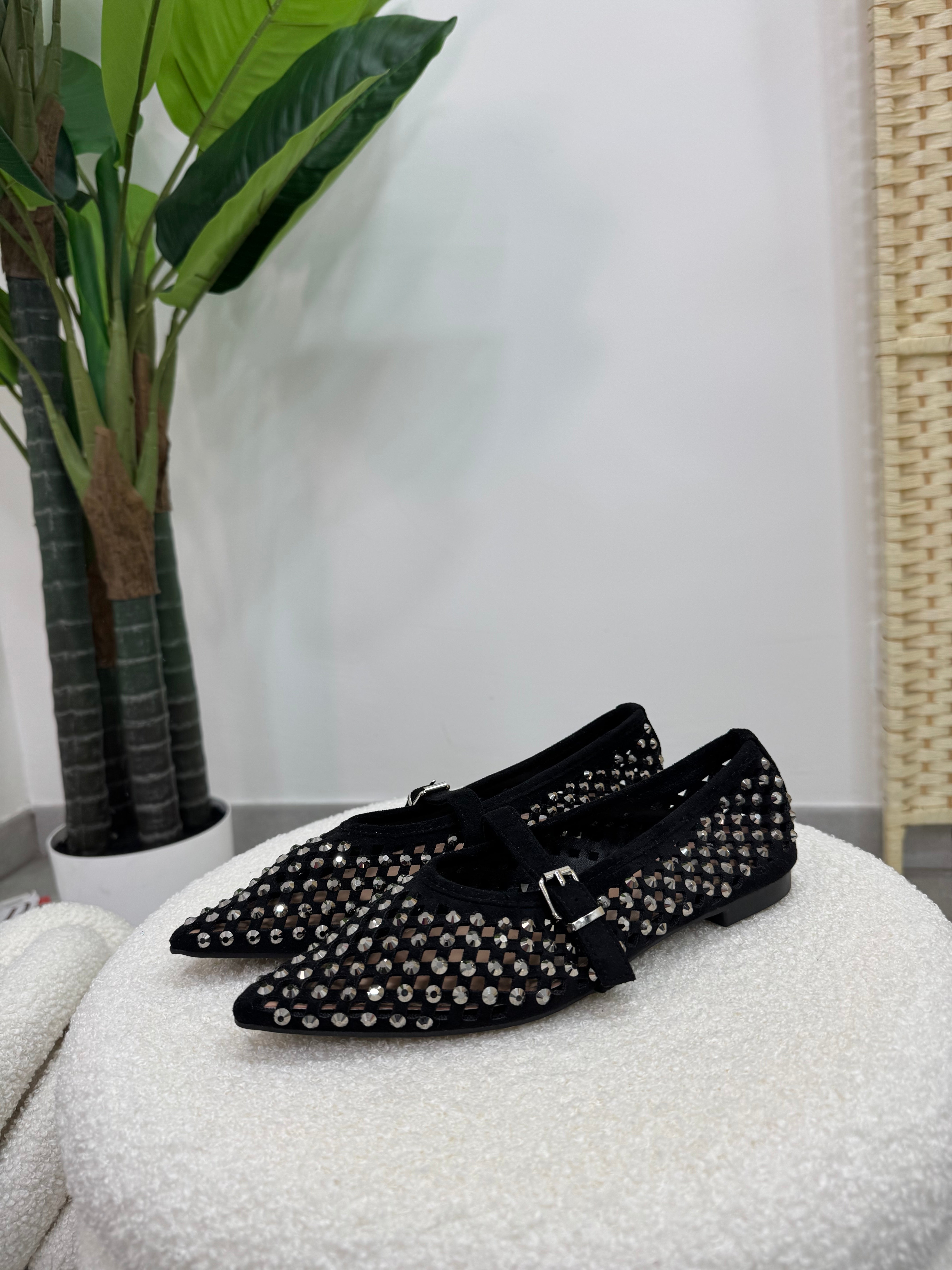 Ballerine Black Strass