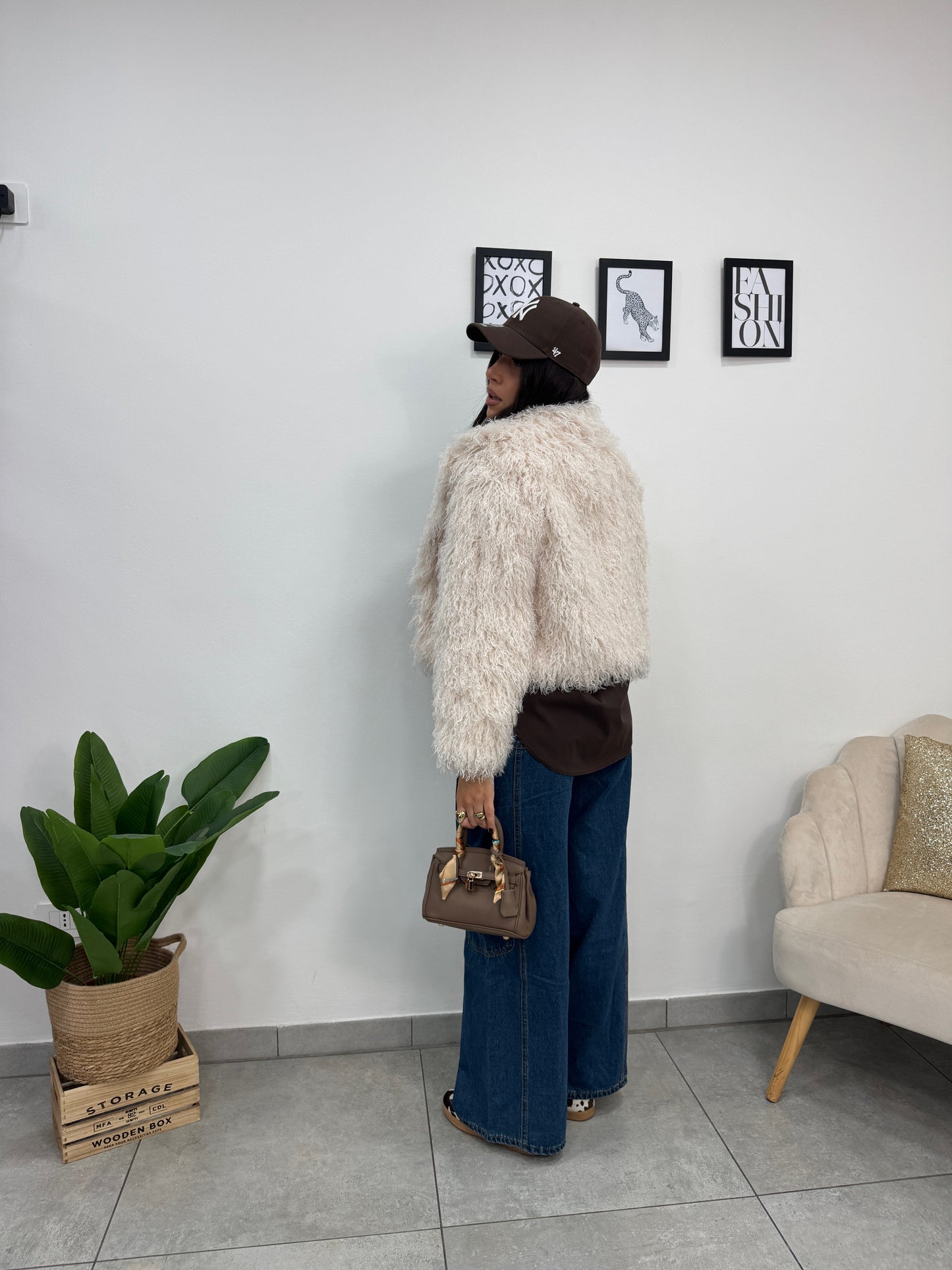 Ecopelliccia Crazy Panna