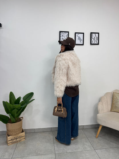 Ecopelliccia Crazy Panna