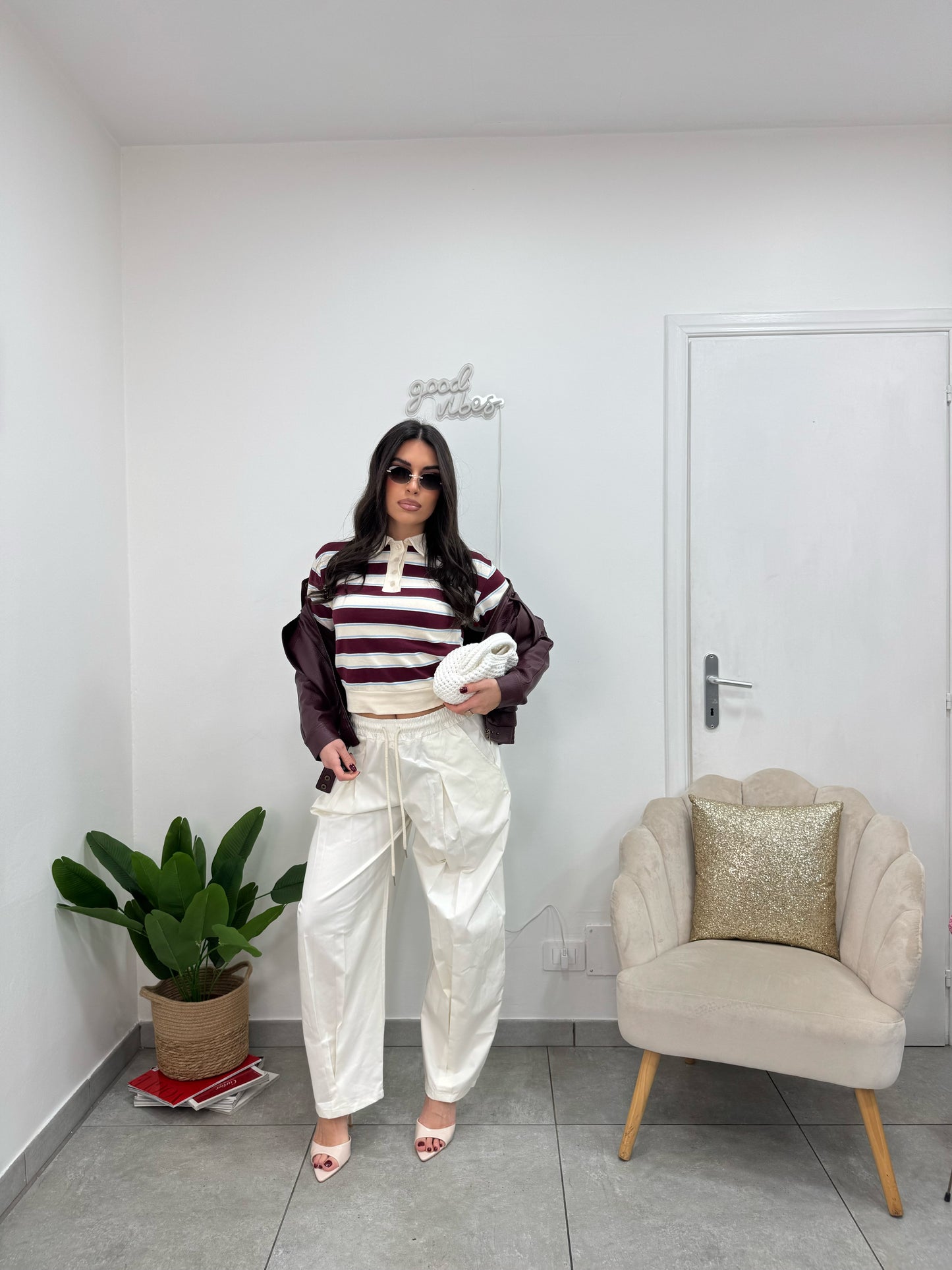 Pantalone Comfy Panna