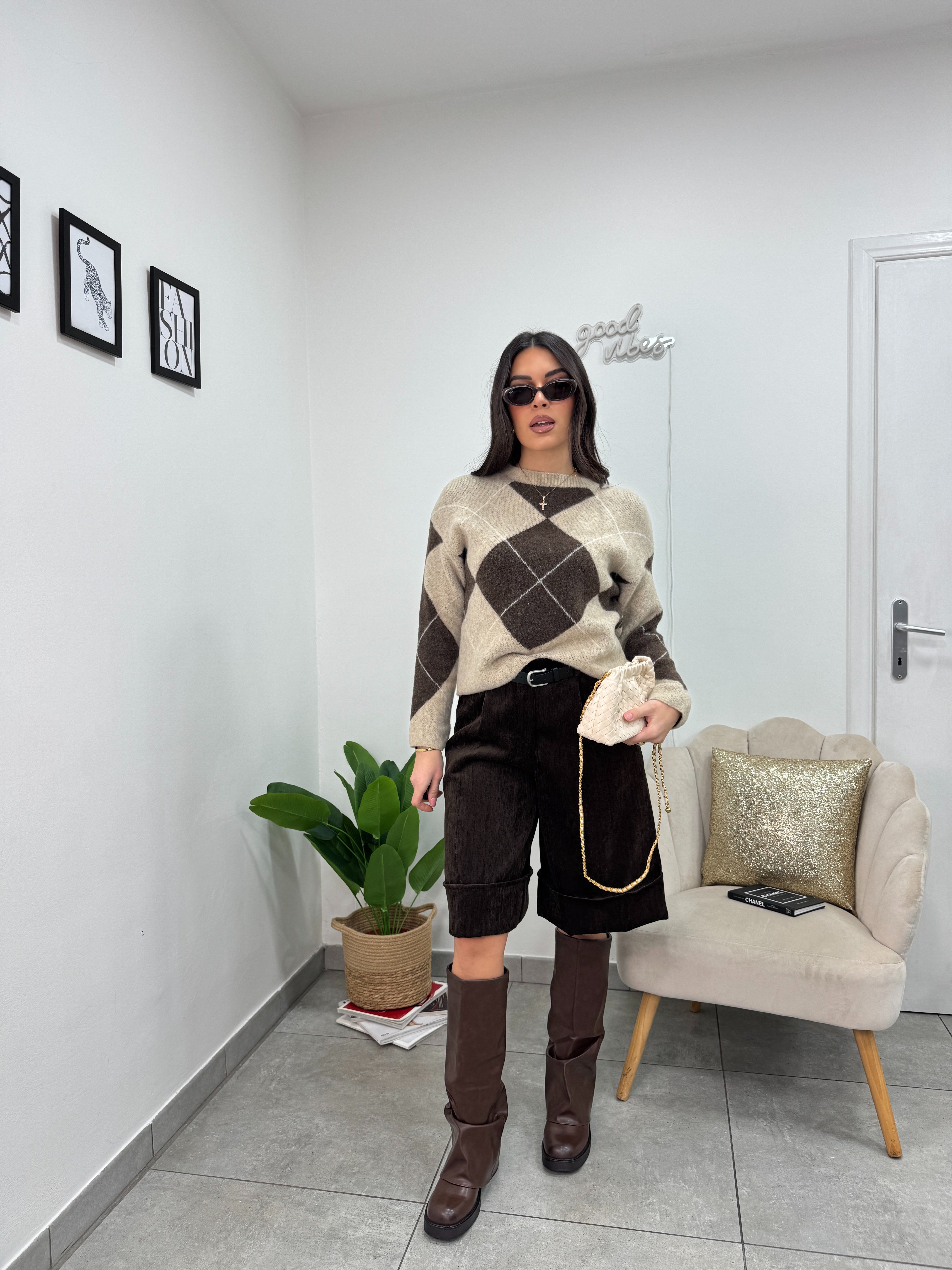 Bermuda Velluto Brown