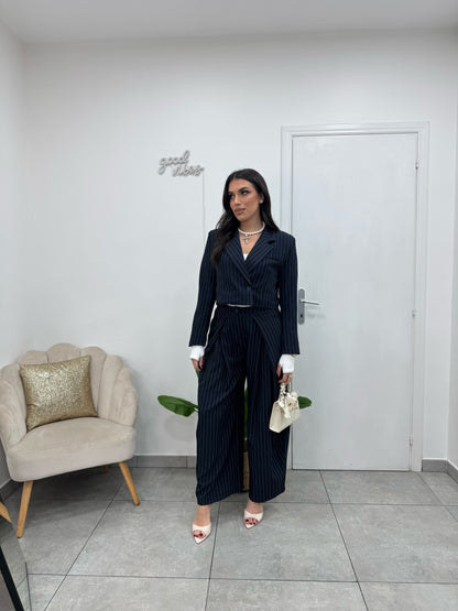 Giacca Crop Gessy Blu