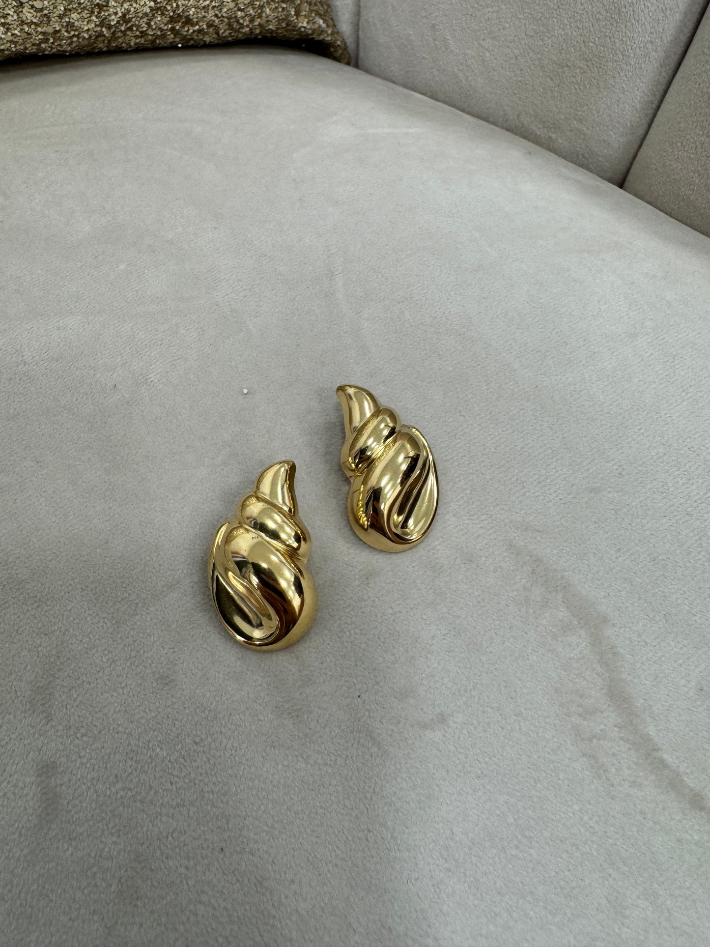 Orecchini Conchiglia Oro