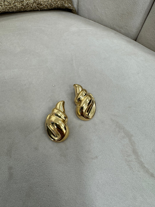 Orecchini Conchiglia Oro