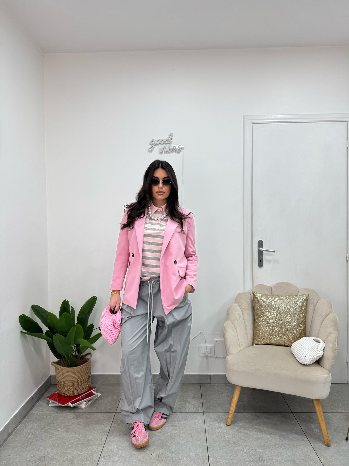 Blazer Doppiopetto Rosa