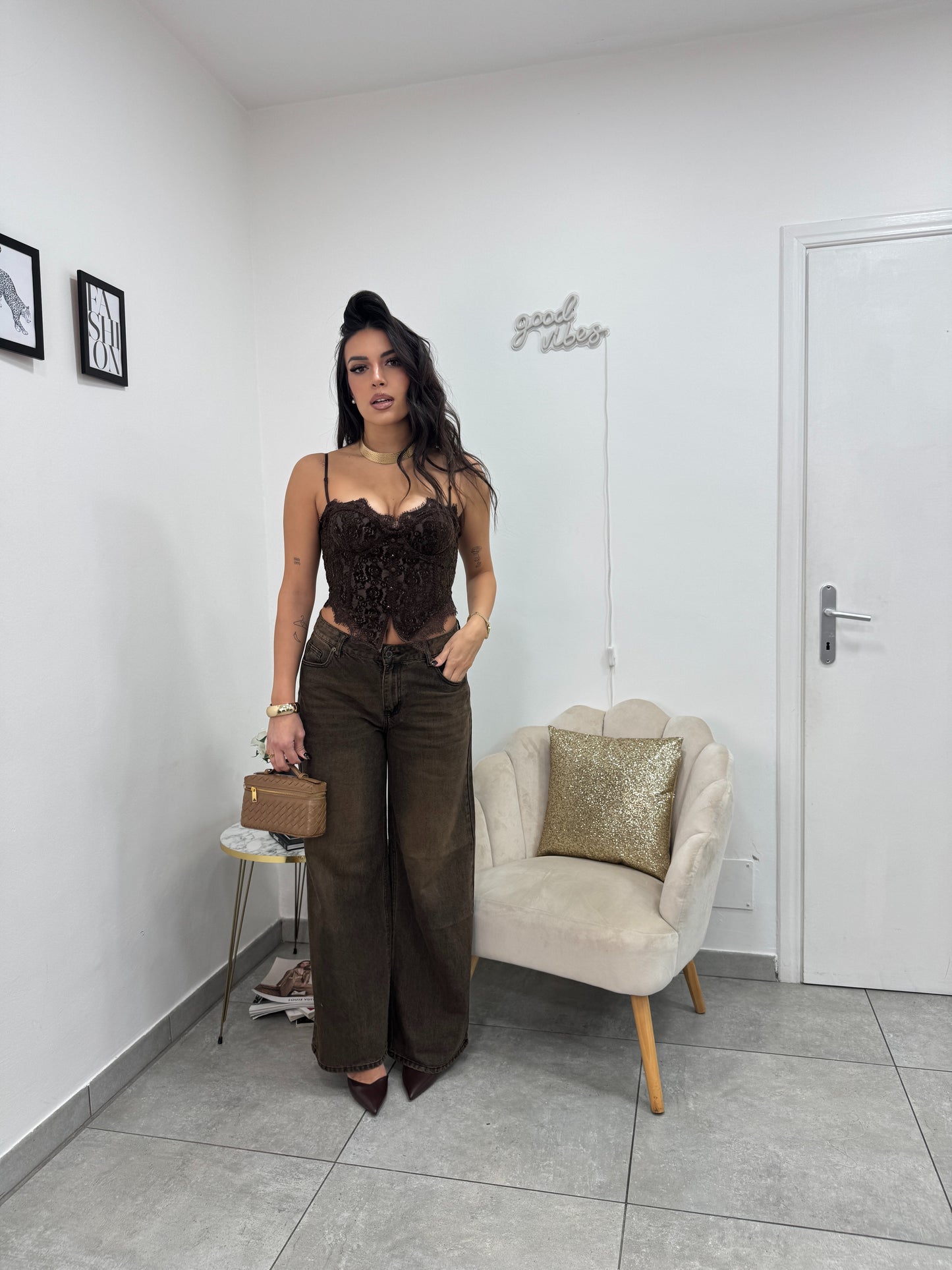 Corsetto Clotilde Marrone